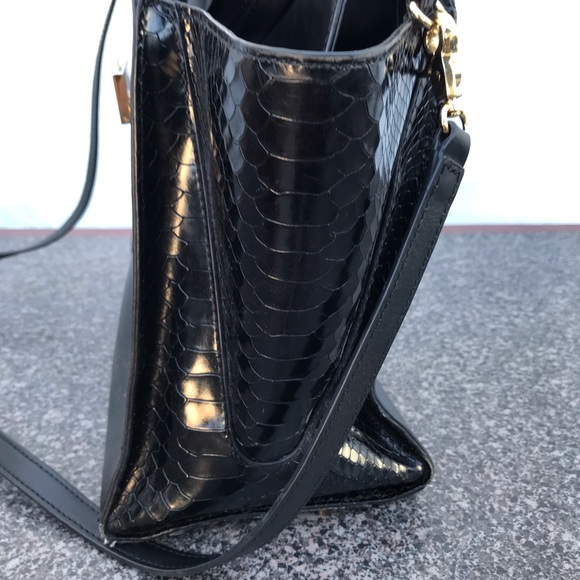 Zac Posen Womens Eartha Iconic Leather Satchel Shoulder Hand Bag Purse. - Picture 4 of 10